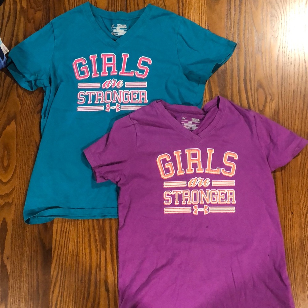 2 Under Armour girls t-shirts